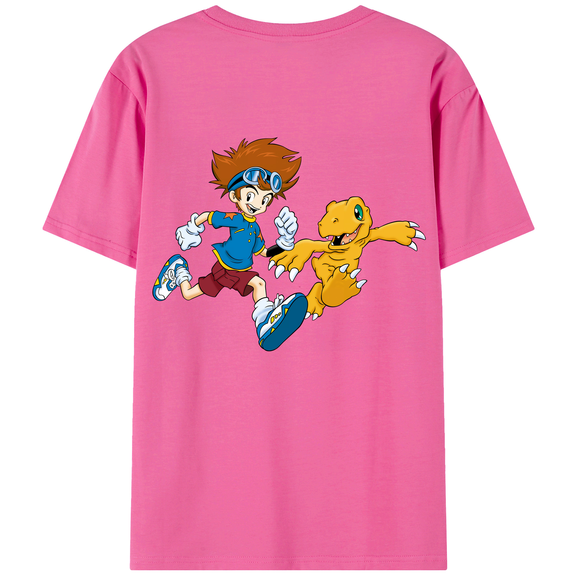 （画像用） Digimon デジタルモンスター/デジモン レディース半袖Tシャツ(バックプリント)